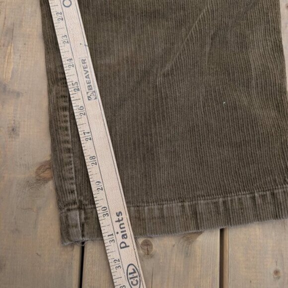 Abercrombie & Fitch Men's Brown Double Knee Corduroy Baggy Pants Size 34R - Picture 8 of 13